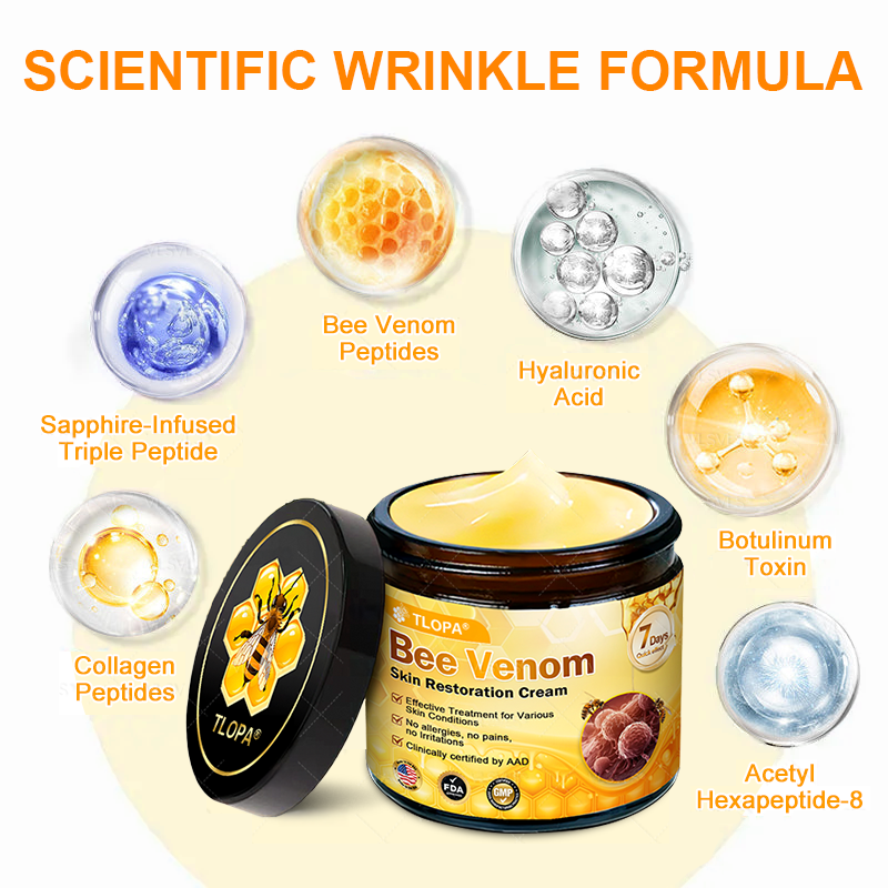 🔥 FLASH SALE! Extra 50% OFF 🔥 | Limited-Time Discount! TLOPA® Bee Venom Skin Restoration Cream🌞