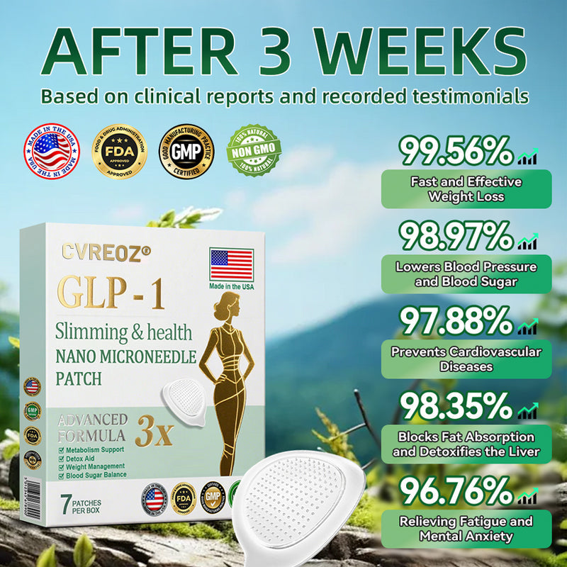 【Last Day Promotion 80% OFF🔥】Cvreoz®NIDDK-Tirzepatide Slimming & health NANO MICRONEEDLE PATCH🇺🇸👨‍⚕️（Zero Pain, 24/7 Release | Lose 20lbs FAST | 90% Sugar Drop | 😊）