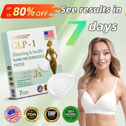 【Last Day Promotion 80% OFF🔥】Cvreoz®NIDDK-Tirzepatide Slimming & health NANO MICRONEEDLE PATCH🇺🇸👨‍⚕️（Zero Pain, 24/7 Release | Lose 20lbs FAST | 90% Sugar Drop | 😊）