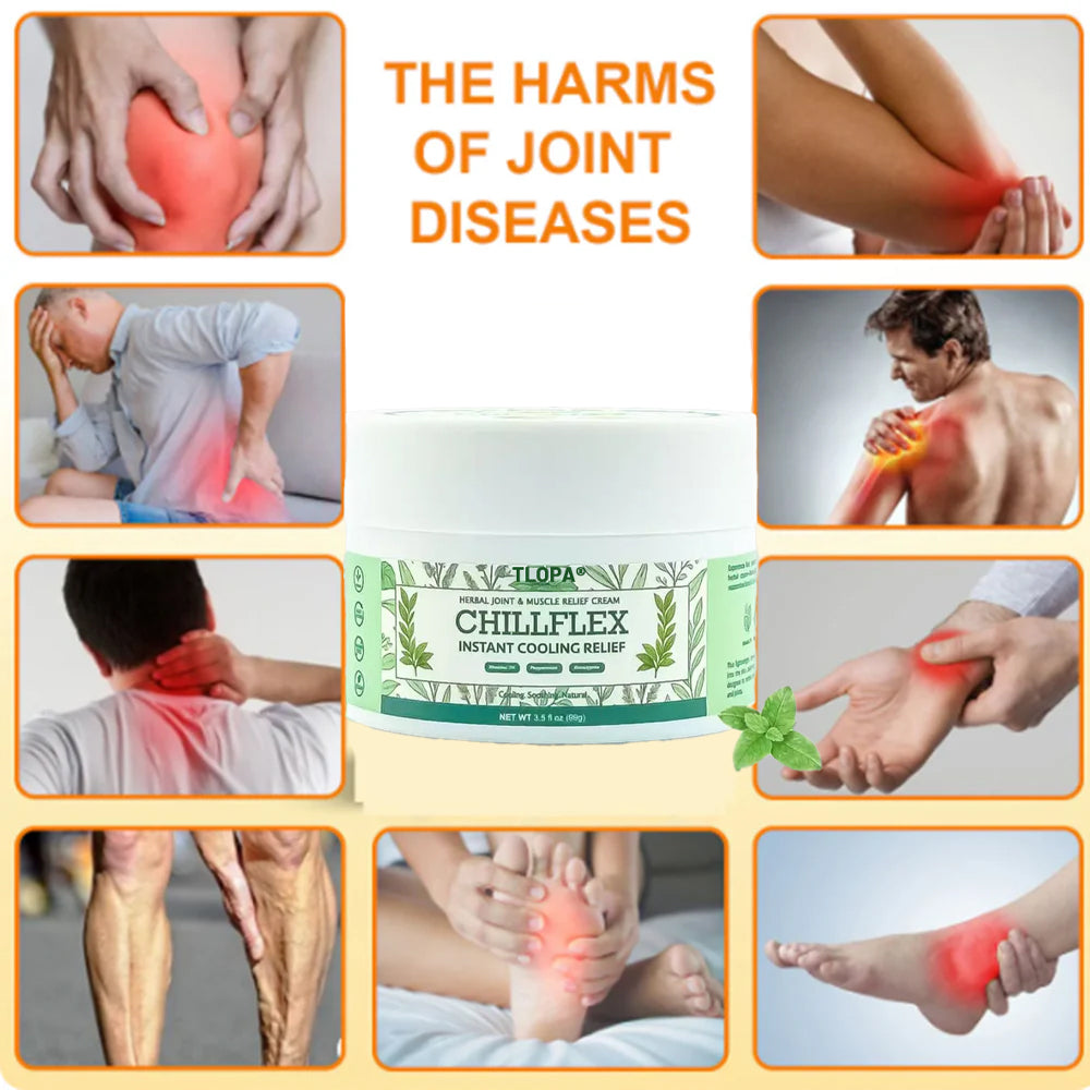 🎁𝐎𝐟𝐟𝐢𝐜𝐢𝐚𝐥 𝐒𝐭𝐨𝐫𝐞: TLOPA® Chillflex Mint Pain Relief Cream  (Treatment for arthritis, neuropathyy, rheumatic diseases, muscle spasms, twitches and sports injuries)