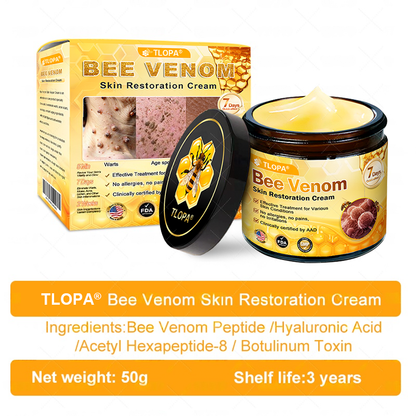 🔥 FLASH SALE! Extra 50% OFF 🔥 | Limited-Time Discount! TLOPA® Bee Venom Skin Restoration Cream🌞